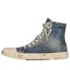 Zapatillas de caña alta Paris «Blue Destroyed Denim and Rubber» 688756W3RCL4090