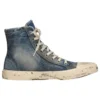 Zapatillas de caña alta Paris «Blue Destroyed Denim and Rubber» 688756W3RCL4090