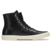 Zapatillas de caña alta Paris «Cuero negro y goma blanca» 688756W3RCA1090