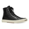 Zapatillas de caña alta Paris «Cuero negro y goma blanca» 688756W3RCA1090