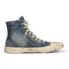 Zapatillas de caña alta «Paris Sneaker» «Blue Destroyed Denim and Rubber» 688752W3RCL4090