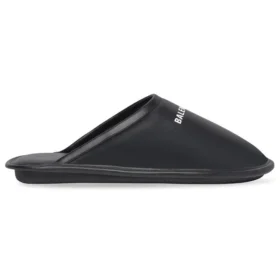 Zapatillas de casa de piel de becerro «Negro»  736288WB7211090