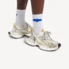 Zapatillas de hombre 3XL con dijes en blanco/amarillo/plata/negro Zapatillas de hombre 3XL con dijes en blanco/amarillo/plata/negro