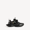 Zapatillas de hombre 3XL con dijes en negro/plata Zapatillas de hombre 3XL con dijes en negro/plata