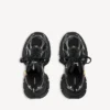 Zapatillas de hombre 3XL con dijes en negro/plata Zapatillas de hombre 3XL con dijes en negro/plata