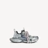 Zapatillas de hombre 3XL con logotipo dividido en blanco/azul marino/gris Zapatillas de hombre 3XL con logotipo dividido en blanco/azul marino/gris