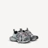 Zapatillas de hombre 3XL con logotipo dividido en blanco/azul marino/gris Zapatillas de hombre 3XL con logotipo dividido en blanco/azul marino/gris