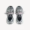 Zapatillas de hombre 3XL con logotipo dividido en blanco/azul marino/gris Zapatillas de hombre 3XL con logotipo dividido en blanco/azul marino/gris
