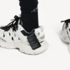 Zapatillas de hombre estilo camiseta de Track en blanco Zapatillas de hombre estilo camiseta de Track en blanco