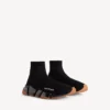 Zapatillas de hombre Speed 2.0 con suela transparente y tejido de punto reciclado en negro/naranja