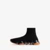 Zapatillas de hombre Speed 2.0 con suela transparente y tejido de punto reciclado en negro/naranja