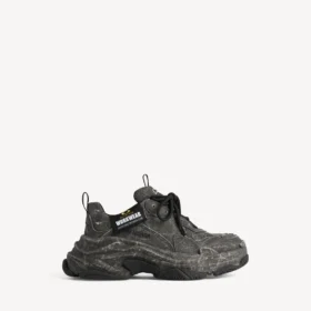 Zapatillas de lona Triple S para hombre en negro