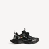 Zapatillas de mujer 3XL con dijes en negro/plata Zapatillas de mujer 3XL con dijes en negro/plata
