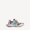 Zapatillas de mujer 3XL con diseño entrelazado en marrón/beige/azul Zapatillas de mujer 3XL con diseño entrelazado en marrón/beige/azul