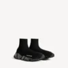 Zapatillas deportivas Speed 2.0 para hombre con suela totalmente transparente y tejido de punto reciclado en negro