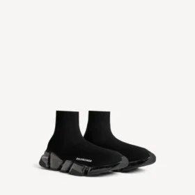 Zapatillas de mujer Speed 2.0 con suela totalmente transparente y tejido de punto reciclado en negro