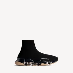 Zapatillas de mujer Speed 2.0 con suela transparente y tejido de punto reciclado en negro/beige