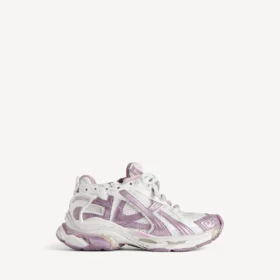 Zapatillas de running con purpurina para mujer en blanco/lila/rosa