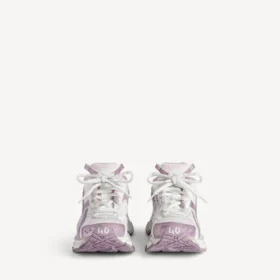 Zapatillas de running con purpurina para mujer en blanco/lila/rosa