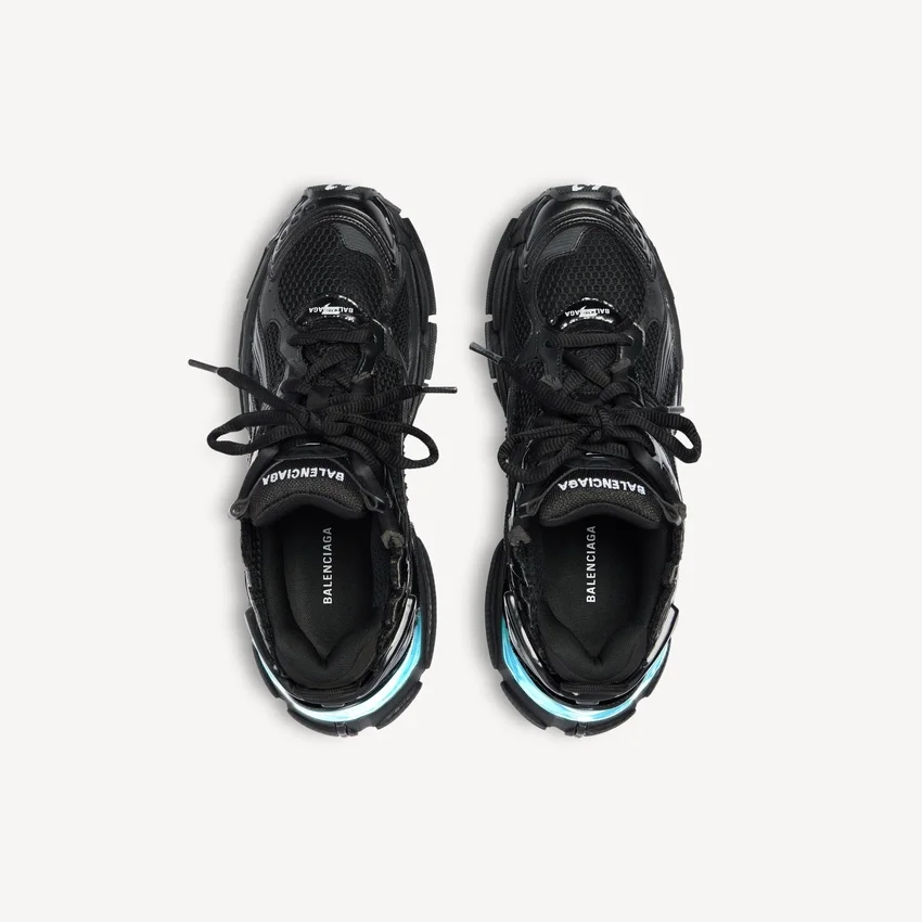 Zapatillas de running LED para hombre en negro Zapatillas de running LED para hombre en negro