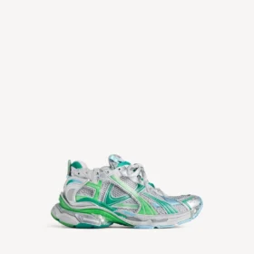Zapatillas de running para hombre en gris/verde/azul