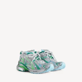 Zapatillas de running para hombre en gris/verde/azul