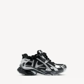 Zapatillas deportivas de hombre en negro/plata