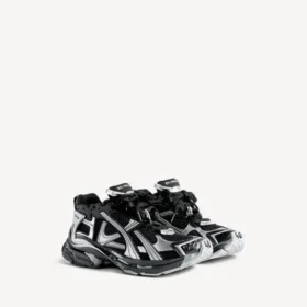 Zapatillas deportivas de hombre en negro/plata