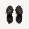 Zapatillas de trail con cordones para hombre en negro/naranja Zapatillas de trail con cordones para hombre en negro/naranja