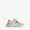 Zapatillas de trail para mujer con cordones en gris topo/amarillo/morado/marrón/negro Zapatillas de trail para mujer con cordones en gris topo/amarillo/morado/marrón/negro