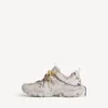 Zapatillas de trail para mujer con cordones en gris topo/amarillo/morado/marrón/negro Zapatillas de trail para mujer con cordones en gris topo/amarillo/morado/marrón/negro