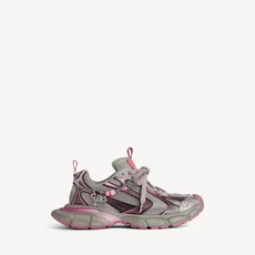 Zapatillas degradadas para mujer talla 3XL con dijes en gris/rosa