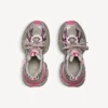 Zapatillas degradadas para mujer talla 3XL con dijes en gris/rosa Zapatillas degradadas para mujer talla 3XL con dijes en gris/rosa