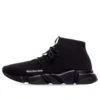 Zapatillas deportivas con cordones rápidos «Tejido reciclado negro y suela negra» 587289W2DB11013