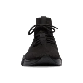 Zapatillas deportivas con cordones rápidos «Tejido reciclado negro y suela negra» 587289W2DB11013