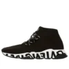 Zapatillas deportivas con cordones Speed «Tejido reciclado negro con suela negra con grafitis» 621611W05GE1015