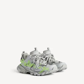 Zapatillas deportivas de hombre «Track Signature» en gris/amarillo neón