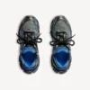 Zapatillas deportivas de malla degradada para hombre en negro/azul/gris Zapatillas deportivas de malla degradada para hombre en negro/azul/gris