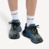 Zapatillas deportivas de malla degradada para hombre en negro/azul/gris Zapatillas deportivas de malla degradada para hombre en negro/azul/gris