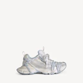 Zapatillas deportivas de mujer 3XL con cordones «Extreme» y logotipo en blanco/blanco roto/azul claro
