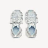 Zapatillas deportivas de mujer 3XL con cordones «Extreme» y logotipo en blanco/blanco roto/azul claro Zapatillas deportivas de mujer 3XL con cordones «Extreme» y logotipo en blanco/blanco roto/azul claro