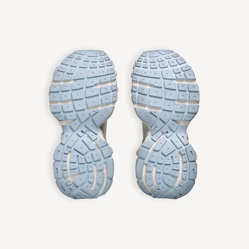 Zapatillas deportivas de mujer 3XL con cordones «Extreme» y logotipo en blanco/blanco roto/azul claro Zapatillas deportivas de mujer 3XL con cordones «Extreme» y logotipo en blanco/blanco roto/azul claro