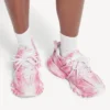 Zapatillas deportivas de mujer con logotipo estampado en rosa/blanco Zapatillas deportivas de mujer con logotipo estampado en rosa/blanco