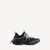 Zapatillas deportivas de trail para mujer con cordones en negro/rosa/azul/beige