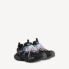 Zapatillas deportivas de trail para mujer con cordones en negro/rosa/azul/beige