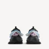Zapatillas deportivas de trail para mujer con cordones en negro/rosa/azul/beige