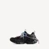 Zapatillas deportivas de trail para mujer con cordones en negro/rosa/azul/beige