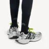 Zapatillas entrelazadas para hombre talla 3XL en gris/amarillo neón Zapatillas entrelazadas para hombre talla 3XL en gris/amarillo neón