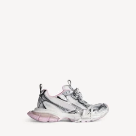 Zapatillas Gel Clearsole para mujer, talla 3XL, en blanco/rosa/negro
