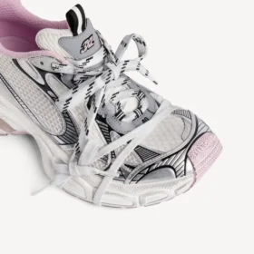 Zapatillas Gel Clearsole para mujer, talla 3XL, en blanco/rosa/negro